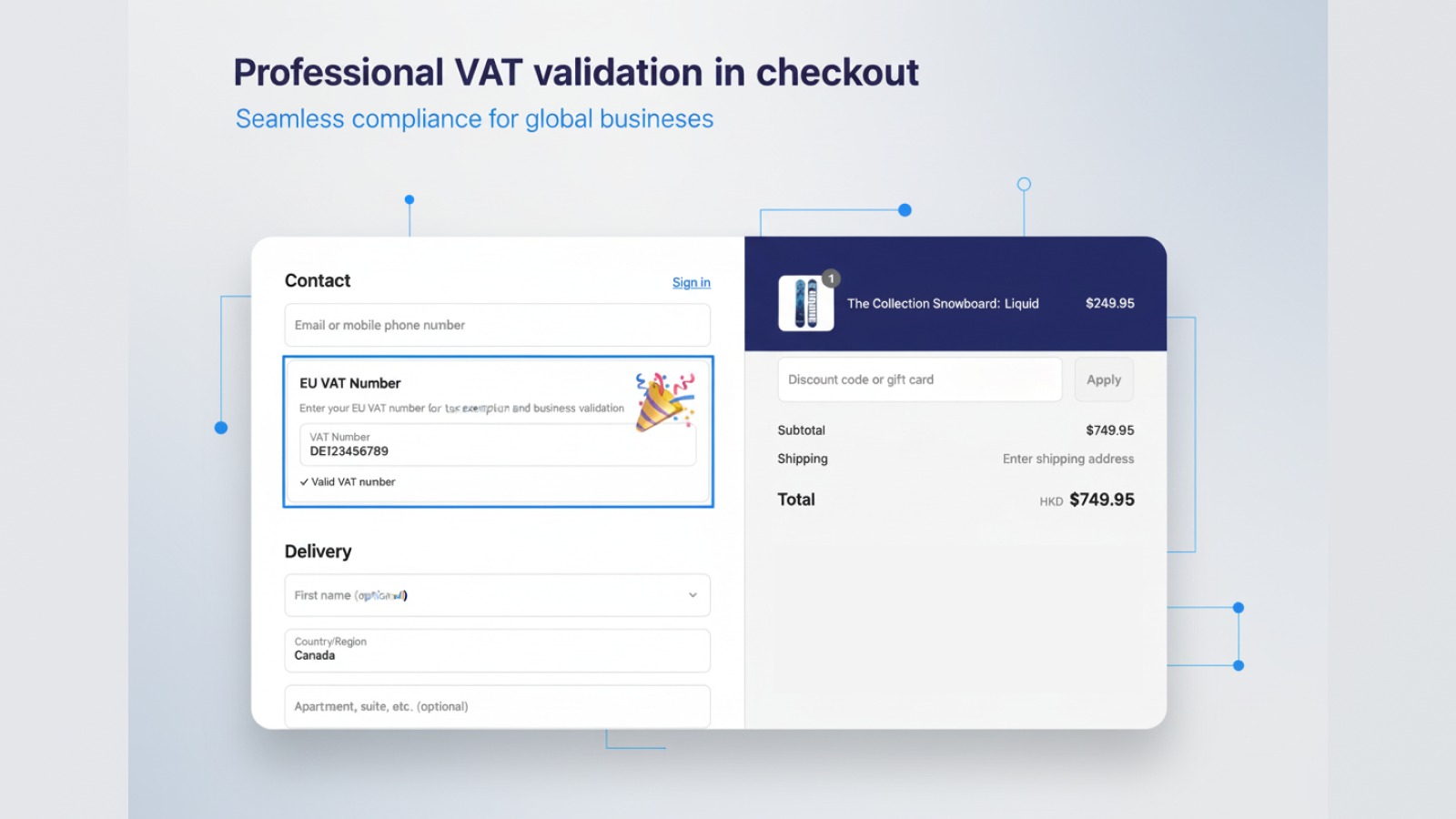 SD - Add VAT to Checkout